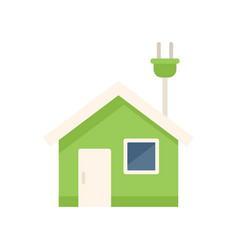 Eco House Energy Icon Flat Save Electric