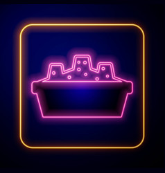 Glowing Neon Sandbox For Kids With Sand Icon