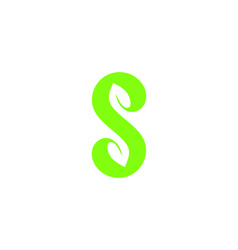 S Leaf Logo Design