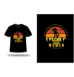 T-shirt California Skate Board Women Freestyle