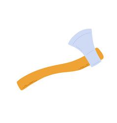 Axe Clipart Hand Drawn Flat