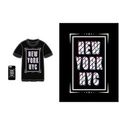 New York Nyct-shirt Mockup Typography