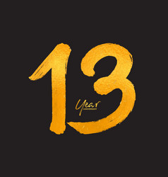 Gold 13 Years Anniversary Celebration