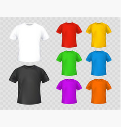 Mockups Of White And Colored Tshirts