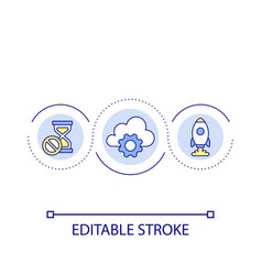 Quick Processing Data Loop Concept Icon