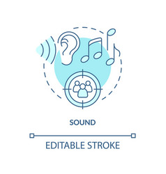 Sound Turquoise Concept Icon