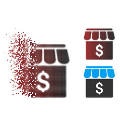 Damaged Pixel Halftone Market Icon