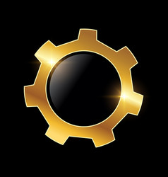 Golden Gear Logo Icon