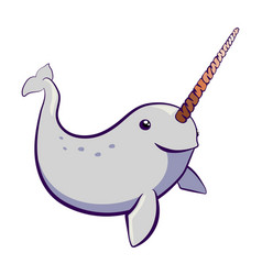 Monodon Monoceros - Narwhal - Cartoon