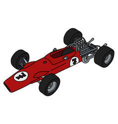 Old Red Formula One Racecar