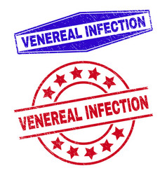 Venereal Infection Unclean Stamp Seals In Round