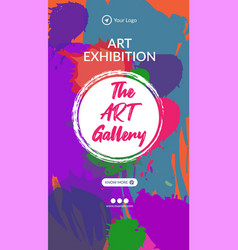 Art Exhibition The Art Gallery Portrait Template