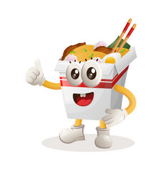 Cute Ramen Mascot Thumbs Up