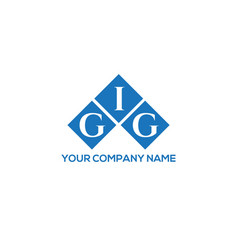 Gig Letter Logo Design On White Background