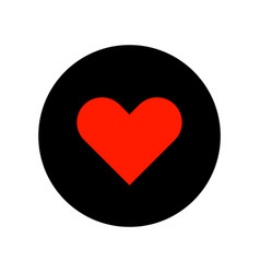 Heart Icon Within A Black Circle