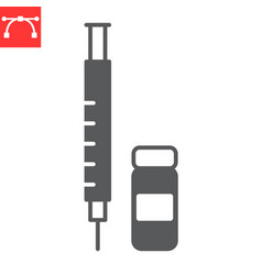 Insulin Injection Glyph Icon