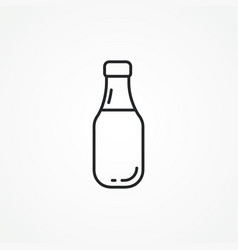 Milk Bottle Line Icon Bottle Outline Icon