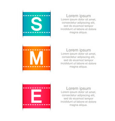 Sme Small Medium Enterprise Word Lettering