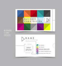 Colorful Brick Business Card Set