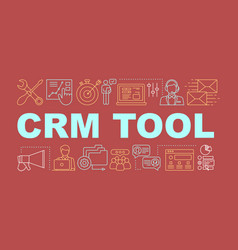 Crm Tool Word Concepts Banner