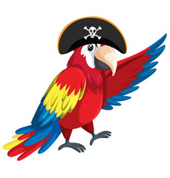 Pirate Concept With A Parrot Wearing Tricorne Hat