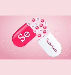 Selenium Trace Element Se Element Icon Capsule