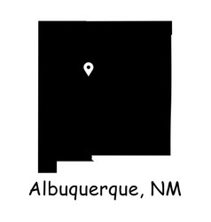 1304 Albuquerque Nm On New Mexico State Map