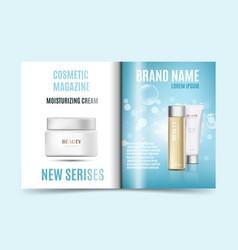 Cosmetic Magazine Template For Moisturizing Cream