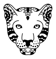 Jaguar Head Mandala Style