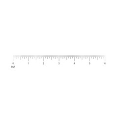 6 Inch Ruler Scale Horizontal Measuring Chart