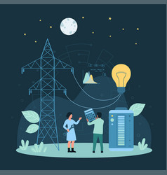 Electric Power Production And Distribution Dark