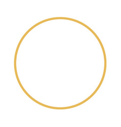 Gold Thin Round Frame Golden Luxury Circle Logo