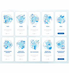 Sensory Branding Blue Onboarding Mobile App