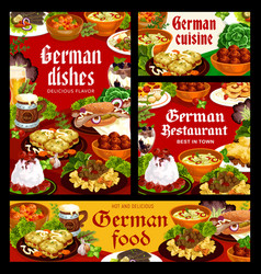 German Food Dishes And Cuisine Meals Lunch Menu