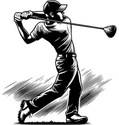 Golf Player Silhouette Clip Art