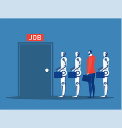 Job Competition And Recruitment Conceptrobots