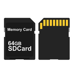 Sd Card From Both Sides Isolated On White