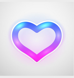 Heart Shape Led Lamp Neon Color Icon