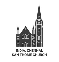 India Chennai San Thome Church Travel Landmark