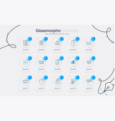 Set Of Reject Graph Phone And Order Line Icons