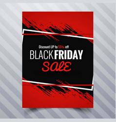 Simple Red Brochure Black Friday Design