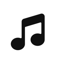 Music Note Icon On White Background