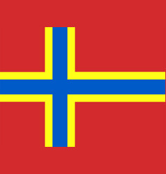 Orkney Islands Flag Isolated