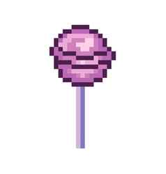 Pixel Lollipop 8 Bit Retro Y2k Icon