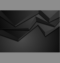 Black Abstract 3d Shapes Corporate Background