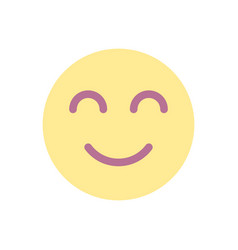 Contented Emoji Flat Color Ui Icon