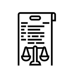 Due Diligence Line Icon