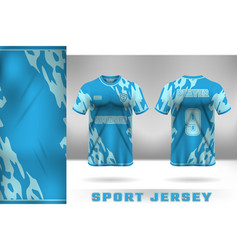 Simple Cool Pattern Jersey Template Design In Blue