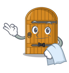 Waiter Large Wooden Door With Cartoon Handle