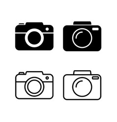 Camera Icon In Trendy Flat Style Isolated